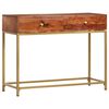 vidaXL Mesa consola de madera maciza de acacia 100x35x76 cm