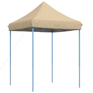 vidaXL Tienda de fiesta plegable Pop-Up beige 200x200x306 cm
