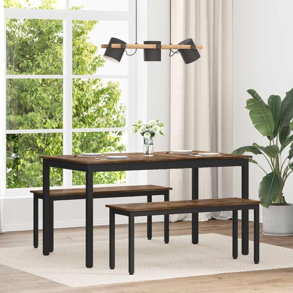 vidaXL Mesas de comedor METAL