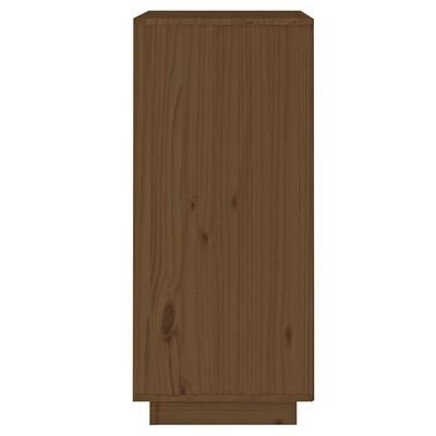 vidaXL Aparador de madera maciza de pino marrón miel 38x35x80 cm
