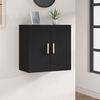 vidaXL Armario de pared madera contrachapada negro 60x30x60 cm