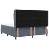 vidaXL Cama tipo Box Spring Gris oscuro 200 x 180 cm Poli&eacute;ster