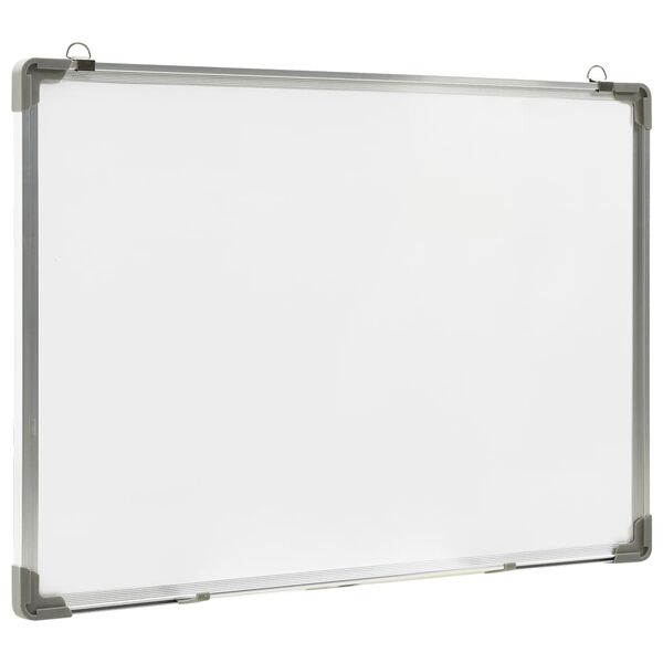 vidaXL Pizarra magnética de borrado en seco acero blanco 70x50 cm