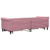 vidaXL Sofá cama nido con cajones terciopelo rosa 80x200 cm