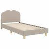 vidaXL Cama para ni&ntilde;os con cabecero Gris Claro 90 x 190 cm