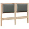 vidaXL Cabecero Otro Marrón 135 cm Madera maciza de pino