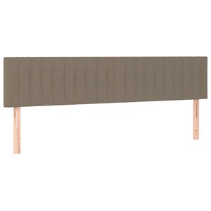 vidaXL Cabeceros tela gris taupe 180x5x78/88 cm