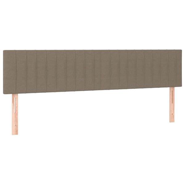 vidaXL Cabeceros 2 unidades de tela gris taupe 90x5x78/88 cm