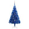 vidaXL &Aacute;rbol de Navidad preiluminado con luces y bolas azul 150 cm