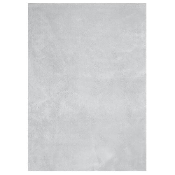 vidaXL Alfombra de pelo corto suave lavable HUARTE gris 240x340 cm