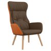 vidaXL Sill&oacute;n de relax de tela y PVC marr&oacute;n