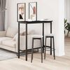 vidaXL Mesa Roble Negro 100 x 40 x 100,5 cm