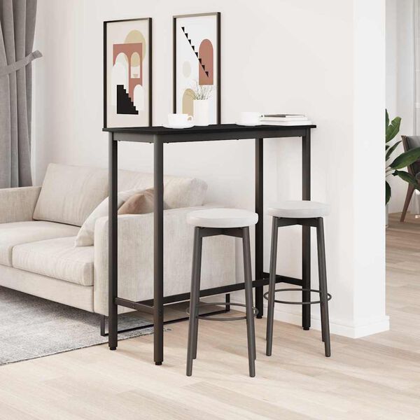 vidaXL Mesa Roble Negro 100 x 40 x 100,5 cm