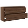 vidaXL Mueble para TV madera contrachapada marrón roble 100x35x54 cm
