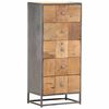 vidaXL Cajonera de madera maciza reciclada 45x30x100 cm