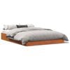 vidaXL Cama sin colch&oacute;n madera maciza de pino marr&oacute;n cera 160x200 cm