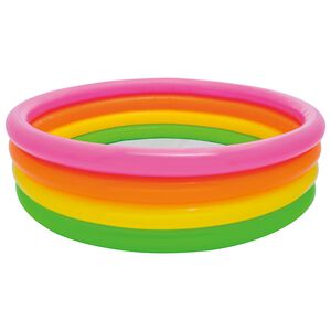 Intex Piscina inflable con 4 anillos Sunset 168x46 cm