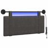 vidaXL Cabecero colgante Negro PU antiguo