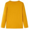 Camiseta infantil de manga larga color ocre 128