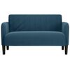 vidaXL Sof&aacute; Loveseat Terciopelo Azul 109 cm