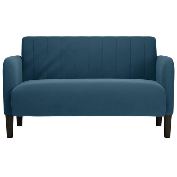 vidaXL Sof&aacute; Loveseat Terciopelo Azul 109 cm