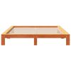 vidaXL Cama sin colch&oacute;n madera maciza de pino marr&oacute;n cera 180x200 cm