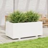 vidaXL Jardinera madera maciza de pino blanco 110x60x49,5 cm