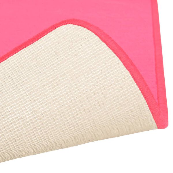 vidaXL Alfombras de dormitorio de pelo largo 3 piezas rosa