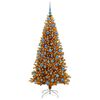 vidaXL &Aacute;rbol de Navidad con 300 LED con soporte Dorado 180 cm PET