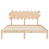 vidaXL Estructura de cama sin colch&oacute;n madera maciza de pino 160x200 cm