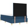 vidaXL Cama tipo Box Spring con colch&oacute;n Azul 120 x 190 cm tela
