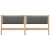 vidaXL Cabecero Otro Marr&oacute;n 200 cm Madera maciza de pino