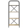 vidaXL Estante de libros Roble Sonoma 60 x 30 x 146 cm