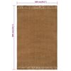 vidaXL Alfombra larga con borlas yute 100x300 cm