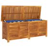 vidaXL Caja de almacenaje de jard&iacute;n madera maciza acacia 150x50x56 cm