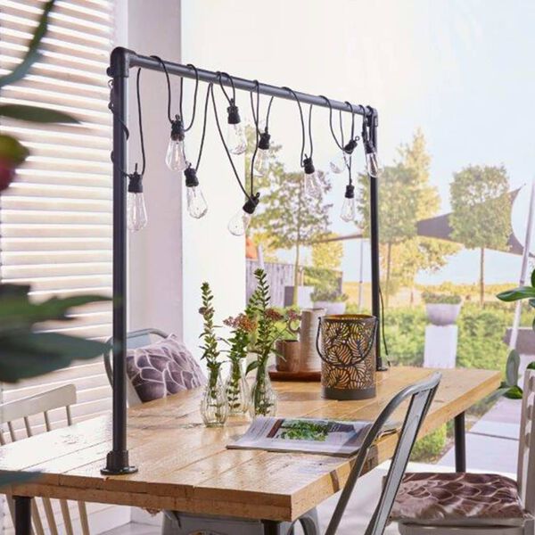 Luxform Juego de luces de fiesta de jard&iacute;n con 10 LED Hawaii