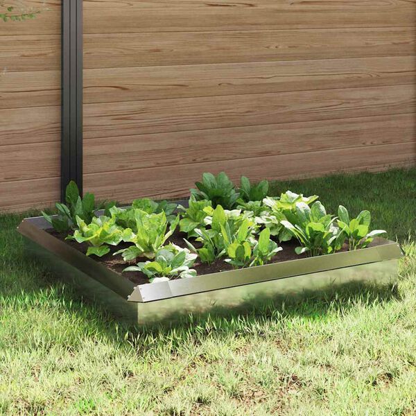 vidaXL Cercas para caracoles 8 pcs Plateado Acero inoxidable