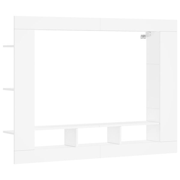 vidaXL Mueble para TV madera de ingenier&iacute;a blanco 152x22x113 cm