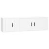 vidaXL Set de muebles de TV 2 piezas madera contrachapada blanco