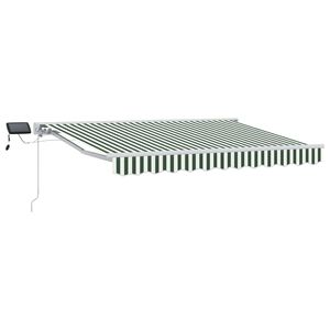 vidaXL Armaz&oacute;n de toldo manual con LEDs Verde y 3,5 x 2 m
