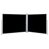 vidaXL Toldo lateral retr&aacute;ctil negro 170x1000 cm