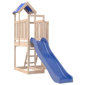 vidaXL Parque infantil de exterior de madera maciza de pino