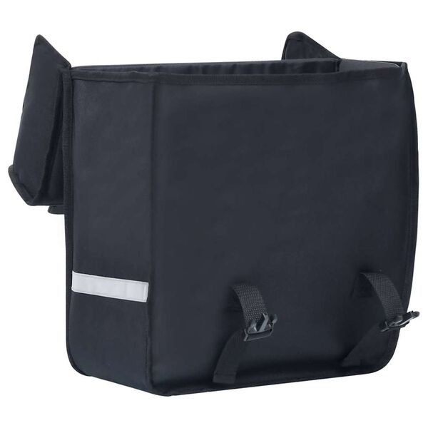 vidaXL Bolsa para bicicleta alforja impermeable 21 L negra