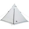 vidaXL Tienda familiar tipi 6 personas tela opaca impermeable blanca
