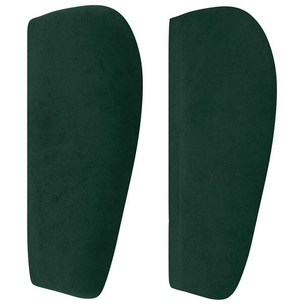 vidaXL Cabecero de terciopelo verde oscuro 83x23x78/88 cm