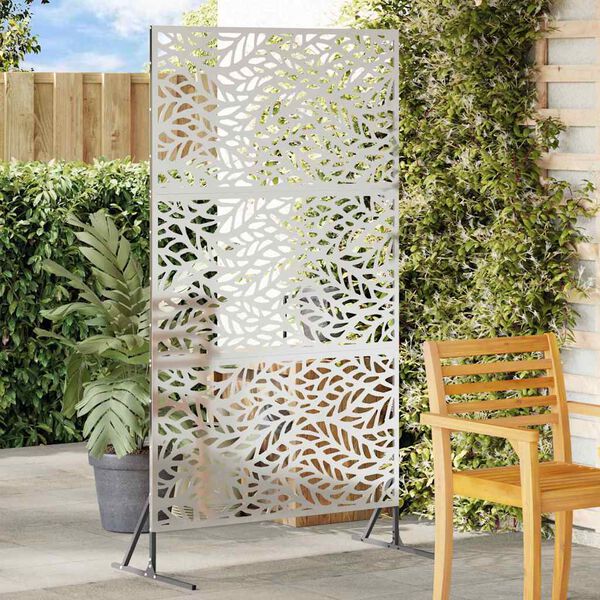 vidaXL Pantalla de Privacidad Gris 100 x 50 x 180 cm Acero