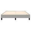 vidaXL Estructura de cama con somier tela gris claro 140x200 cm