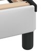 vidaXL Estructura de cama sin colchón Zadar cuero sintético blanco y negro