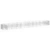 vidaXL Arriate de gaviones de hierro galvanizado 600x100x50 cm