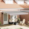 vidaXL Toldo Retr&aacute;ctil Gris Claro 400 x 300 cm Poli&eacute;ster y Aluminio
